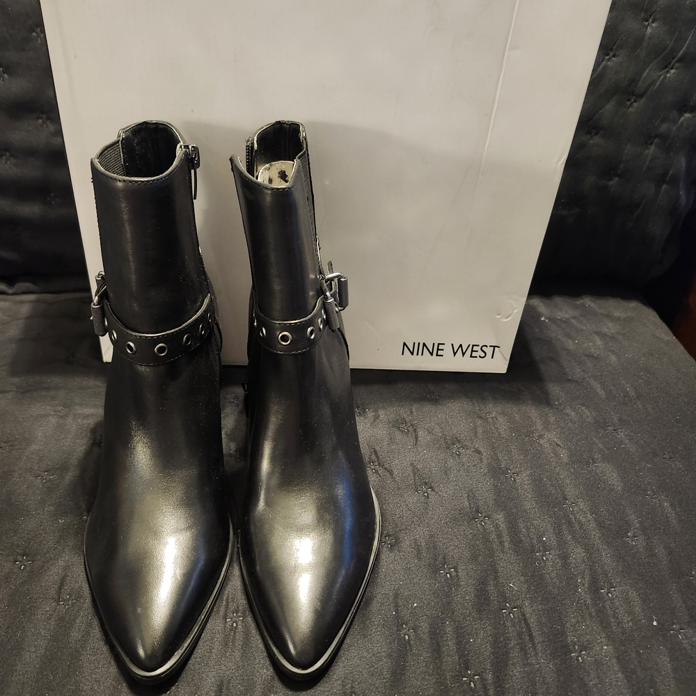 Nine West Black Ankle Boots for Women